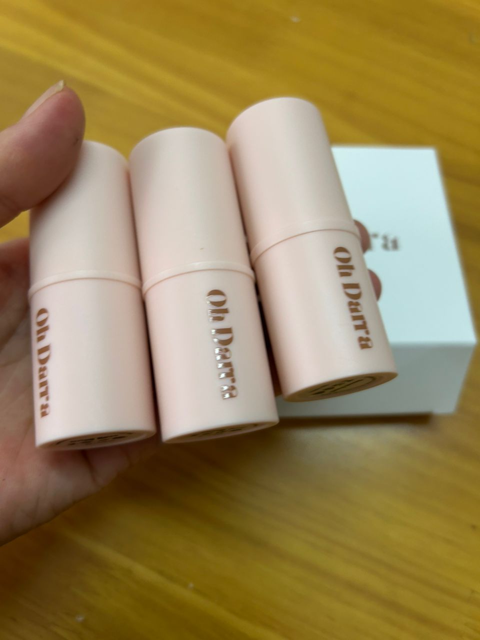 OhDarra Cream Blush Stick & Lipstick – Sweet Peach | Love Story | Candy Rose