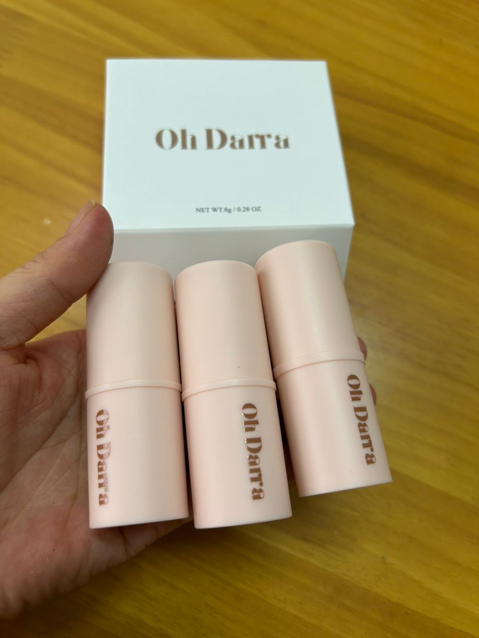OhDarra Cream Blush Stick & Lipstick – Sweet Peach | Love Story | Candy Rose